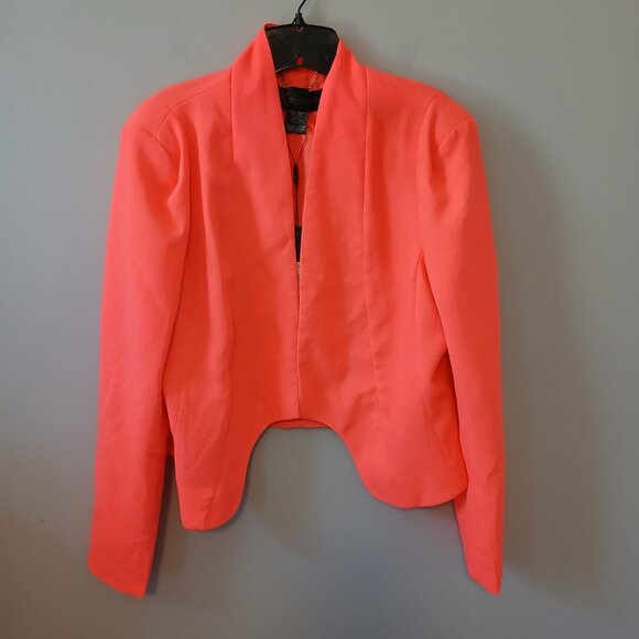 Kim Kardashian Womens Blazer and Pencil Skirt Set Hot Pink Long Sleeve SZ XL NWT - Picture 2 of 16